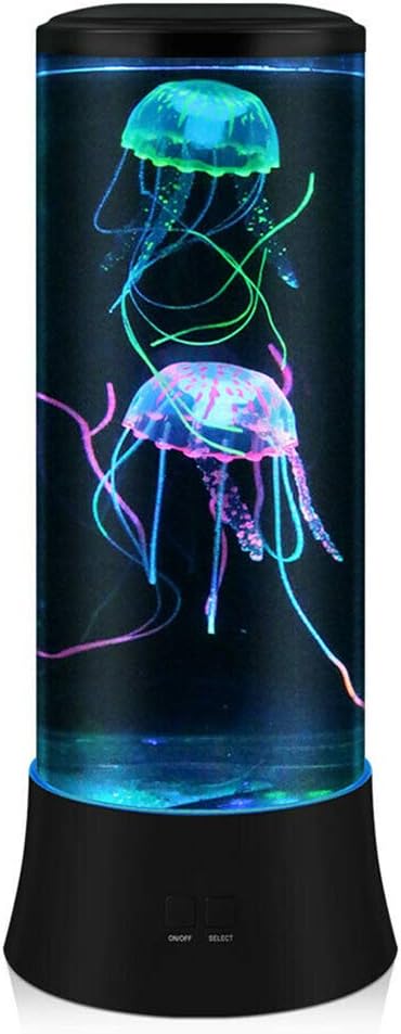 Jellyfish lamp, fantasy LED jellyfish light, 7 color settings