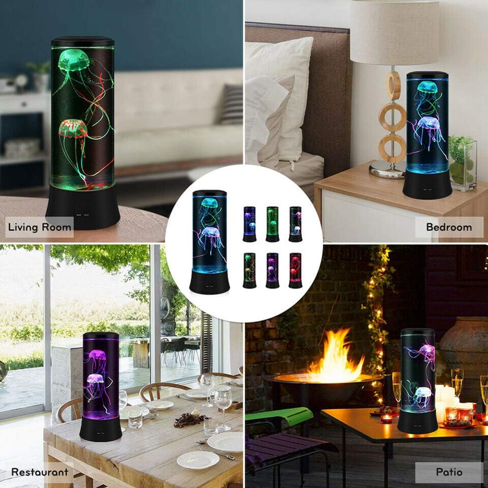 Jellyfish lamp, fantasy LED jellyfish light, 7 color settings